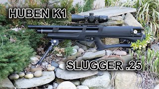 HUBEN K1 25 cal AVS slugs 75 and 100 YARDS [upl. by Cedric869]