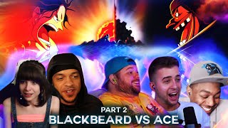 Blackbeard Vs Ace  Part 2  Reaction Mashup [upl. by Ahsieki]