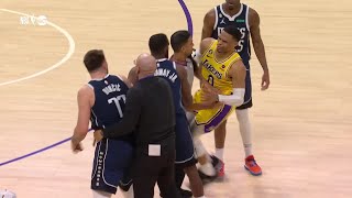 Luka Doncic amp Russell Westbrook Get Heated During LakersMavs [upl. by Robbert]