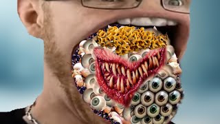 ASMR ANIMATION  Removing Maggots  from Chin Foot Face Mouth  Cheek Asmer Treatment video [upl. by Acirtal]