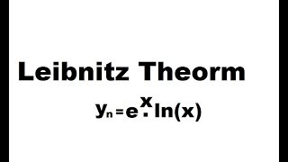 Leibnitz Theorm Solved Problem ex lnx [upl. by Windsor]