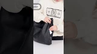 Hobo Bags for Women Soft PU Leather Slouchy Bag Shoulder Purse with ZipperBuyhttpsamznto4cQt7OS [upl. by Notsirk]