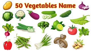 50 Vegetables Name in English  Vegetables Name  Names of Vegetables  Vegetables [upl. by Eet640]