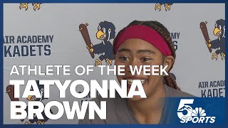 Athlete of the Week Air Academys Tatyonna Brown [upl. by Yoj]