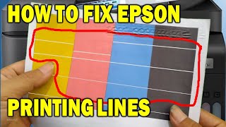 HOW TO REMOVE LINES IN PRINTING EPSON IF PERFORMING PRINTHEAD CLEANING DOESNT FIX IT [upl. by Nilats]