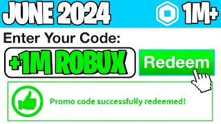 2024 ROBLOX PROMO CODE GIVES YOU FREE ROBUX Roblox June 2024 [upl. by Charry]