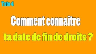 Tuto 4  Connaitre sa date de fin de droits [upl. by Anazus]