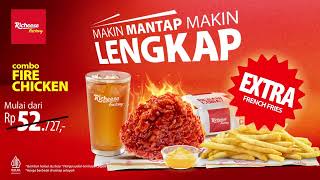 Promo Combo Fire Chicken Sekarang Dapat Extra Side Dish French Fries [upl. by Dimmick]