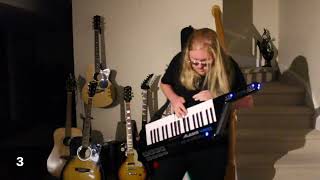 Top 10 guitar solos on a keytar [upl. by Lipson542]