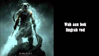 Dovahkiin Skyrim Main Theme Female Cover with Lyrics [upl. by Eimaj]