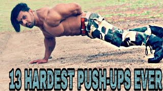 13 HARDEST Pushups EVER By Me [upl. by Statis357]