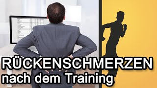 Rückenschmerzen nach dem Training [upl. by Nur474]