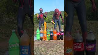 Mentos vs coke  pepsi  sprite  thumps up  fanta  7up and marinda [upl. by Feinberg]