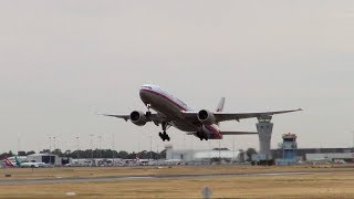 Malaysian Airlines Boeing 777200ER  Loud Rolls Royce Takeoff [upl. by Prouty]