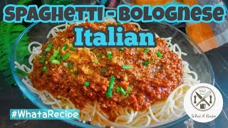 Authentic Italian Spaghetti Bolognese Without Alcohol by What A Recipe [upl. by Nnahaid]