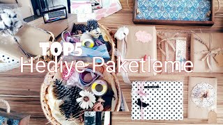 5 Farklı Hediye Paketi Yapımı  Funbou Alışverişim Hediye Paketi Önerilerim 🎁 [upl. by Seif]