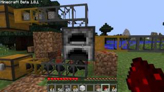 Buildcraft Guide 1  Automatic furnace [upl. by Azmuh]