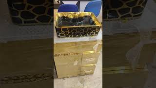 ♥️Luxury golden vinty wash basin 🚽 ♥️🚽बाथरूम फिटिंग्सbathroom plumbingvideos accessories design [upl. by Nnaik262]