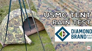 This Is One SERIOUS Tent USMC Combat II Tent Rain Test amp Review [upl. by Weinrich]