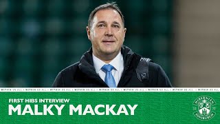 Malky Mackay Sporting Director  First Hibs Interview [upl. by Sivlek266]