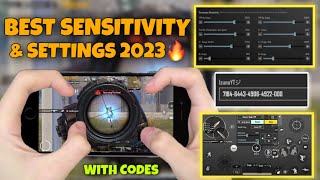 NEW😱BEST SENSITIVITY amp SETTINGS 2023🔥 4 Finger Claw Gyroscope  PUBG MOBILE [upl. by Myrtice745]