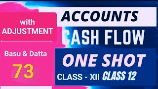 CASH FLOW STATEMENT WITH ADJUSTMENTS  CLASS 12  Questions 73  accountancy  WBCHSE cashflow [upl. by Efi]