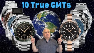 Comparing 10 desirable mid priced TRUE GMT watches for you to consider [upl. by Kevin179]