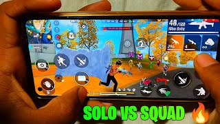 POCO X6 PRO📲 HANDCAM GAMEPLAY⚡ SOLO VS SQUAD IN BR RANKED [upl. by Kcod]