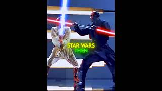 Star Wars Fights Now vs Then 😪❤ starwars shorts [upl. by Aihcila223]