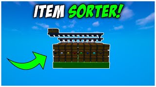 Easiest Automatic Item Sorter Tutorial  Minecraft Java 1206 [upl. by Merrell719]