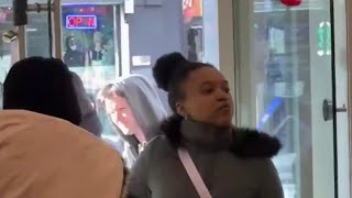 Woman slaps tourist across face in bizarre NYC pet store outburst  NBC New York [upl. by Kuehn]