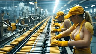 How 13 Billion Pounds of Cigarettes Made In Factory [upl. by Yenaffit]