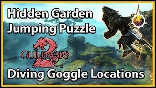 Guild Wars 2  Hidden Garden Jumping Puzzle and Goggle Spots [upl. by Ephrayim]