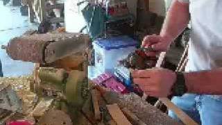 Making a Traditional Longbow amp Recurve Bow Part 2  Sanding Shaping Nocks [upl. by Nauqahs]