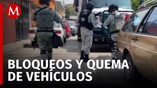 Enfrentamientos contra civiles bloqueos y quema de vehículos se desatan en el estado de Michoacán [upl. by Curran]