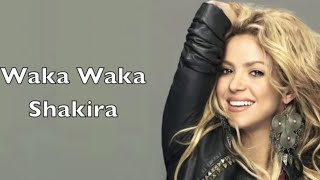 Shakira  Waka Waka Lyrics [upl. by Eilzel780]