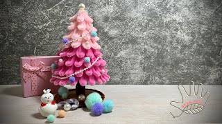 Cách làm cây thông Noel đế xoay 360 độ bằng kẽm nhung  How to make a Christmas tree 360  hms2 [upl. by Staffan151]