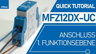 MFZ12DXUC Anschluss 1 Funktionsebene  Quick Tutorial [upl. by Kcerred]