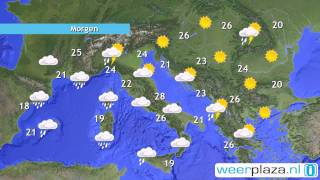 Weerbericht Europa Vaak zonnig zware buien in Spanje [upl. by Clancy]