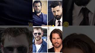 BEARD VS CLEAN SHAVE ytshorts shorts henrycavill hritikroshan tomcruise chrishemsworth [upl. by Sellma446]