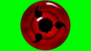 A Special Non Copyright Sharingan Eye Green Screen 3 Different Abilities [upl. by Frieder]