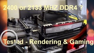 PENTIUM G4560 BENCHMARKS  2400 vs 2133 MHZ DDR4  Do RAM speeds matter [upl. by Eekcaj358]