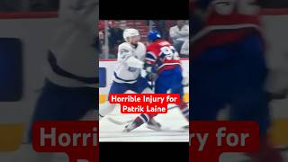 Patrik Laine injury Disgusting play by Cedric Pare from Maple Leafs vs Montreal Canadiens [upl. by Aikemal208]