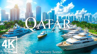 Exploring 4K Qatar  The Stunning Skylines Desert Landscapes and Rich Cultural Heritage [upl. by Sackman622]