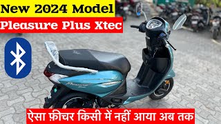 New 2024 Model Hero Pleasure Plus Xtec  Price  Mileage  Feature  SOS 🆘 updated  pleasure plus [upl. by Navanod]