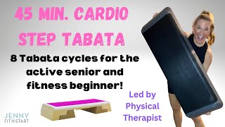 45 minute CARDIO STEP TABATA [upl. by Dnomrej109]