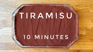 Easy Tiramisu Alcohol free Tiramisu How To Make Tiramisu In 10 Minutes [upl. by Anyzratak]