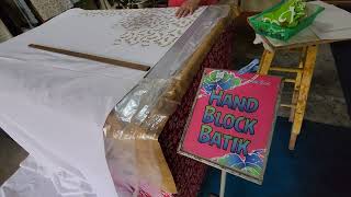 Hand Block Batik Process Natural Batik Village Balok Kuantan Pahang [upl. by Swen]