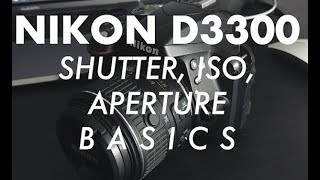 NIKON D3300 QUICK and EASY Manual Settings [upl. by Eniamaj]