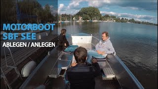 Sportbootführerschein Binnen  See  Anlegen und Ablegen [upl. by Anialahs]